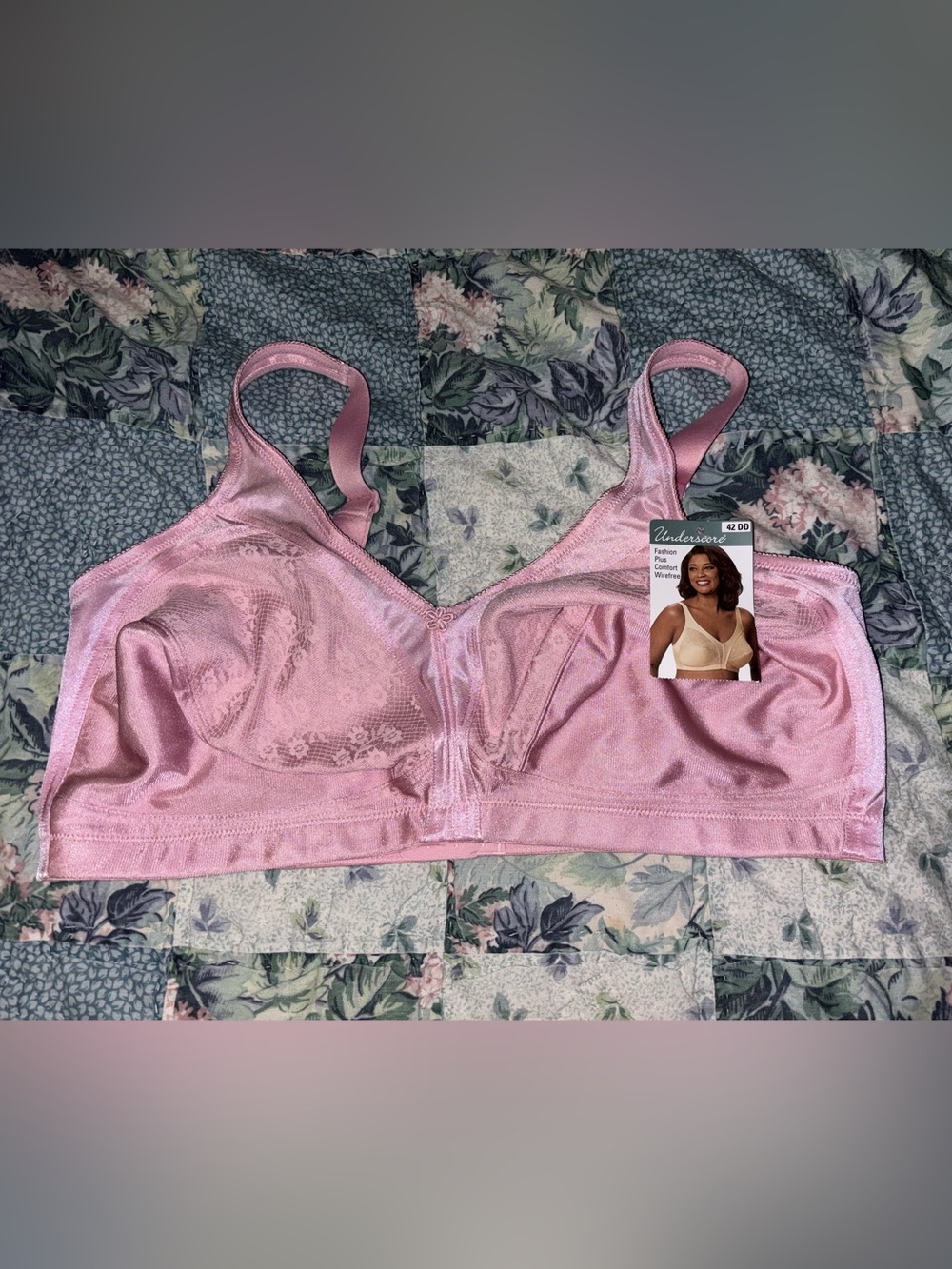 Underscore fashion plus comfort wirefree..pink..42dd(NWT)